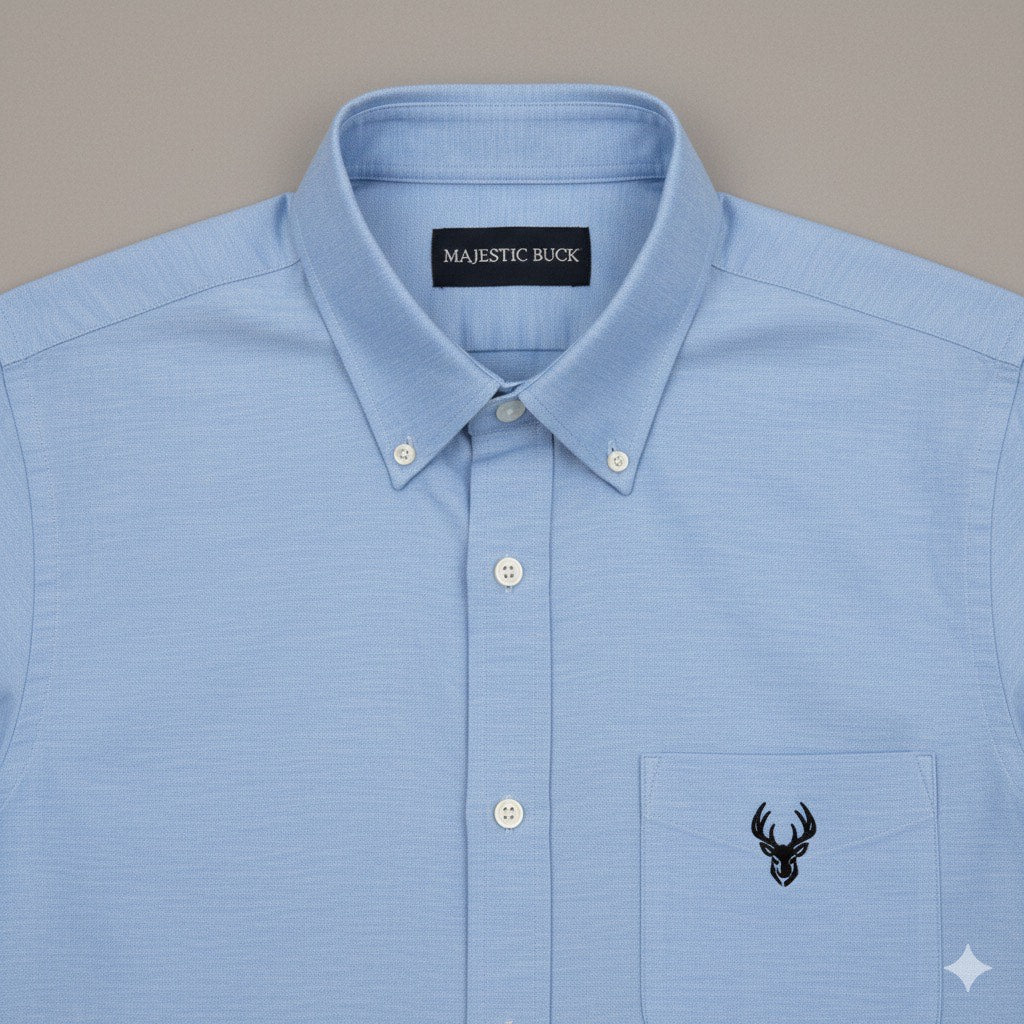 Men's Classic Slim Fit Full Sleeve Oxford Shirt | 100% Cotton | Available in Plus Sizes
